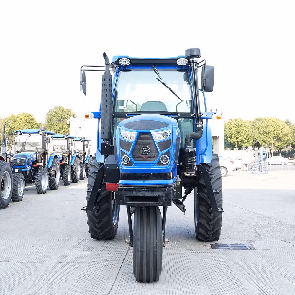 Easy to Use and Maintain Agricultural Machine Compact General Purpose with Cab Wheeled Farming Tractor