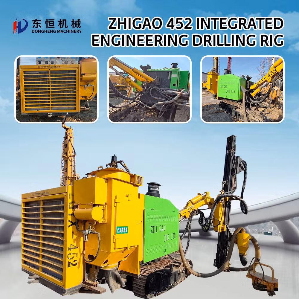 Dongheng Zgyx-452 Blast Hole Integrated DTH Drilling Rig for Mining Crawler Mounted Portable Rock Drilling Machine