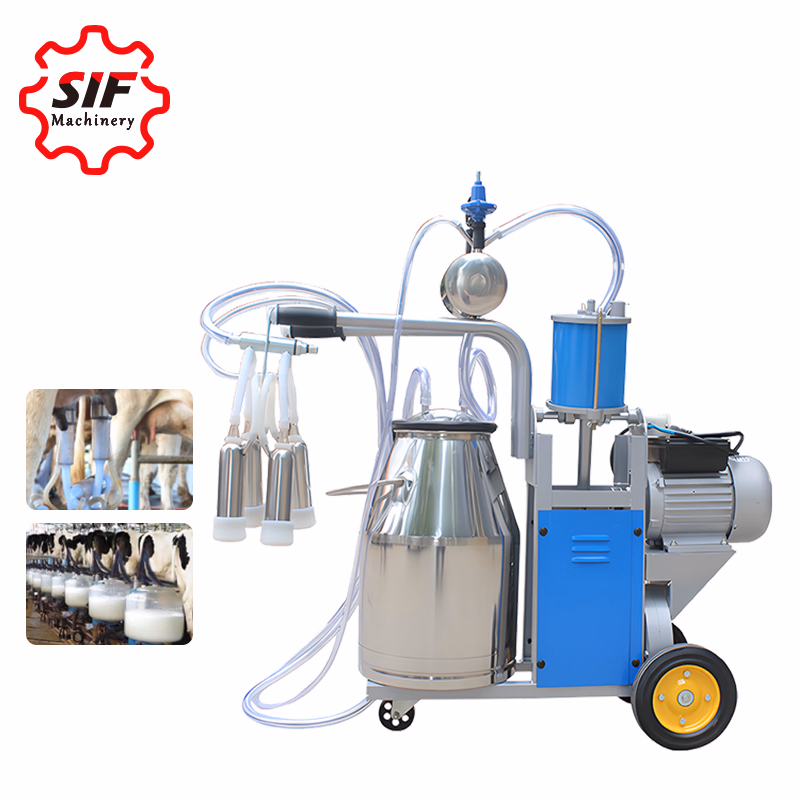 Sif Factory Best Price Vacuum Double Cow Milking Machine Cattle Milking Machine Goat Milking Machine