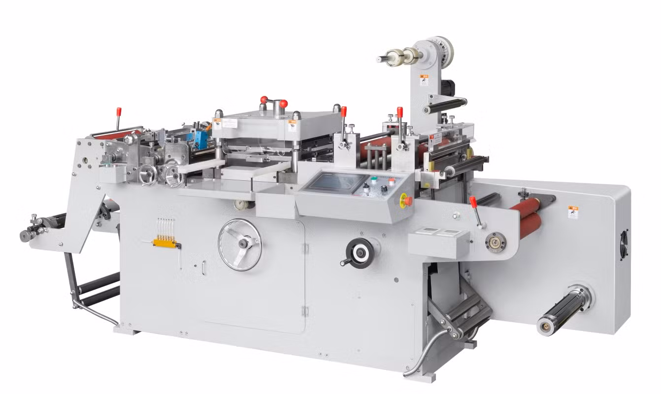 Automatic Die Cutting Press for Laser Hologram Mark with Waste Rewinding and Sheeter Function