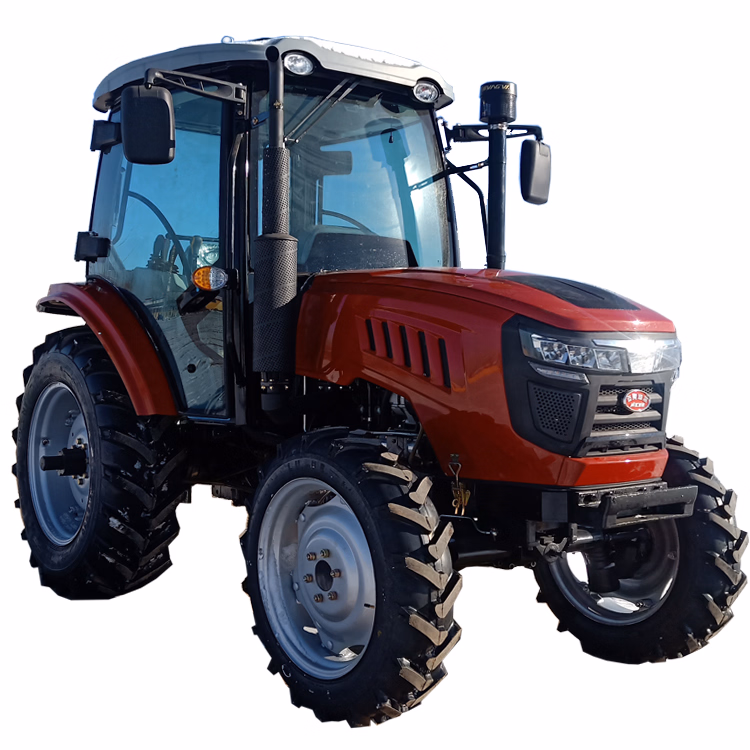 Best Quality 80HP Red Agricultural/ Farm /Mini / Samll/Chinese Big Wheeled Tractor for Sale with Cab