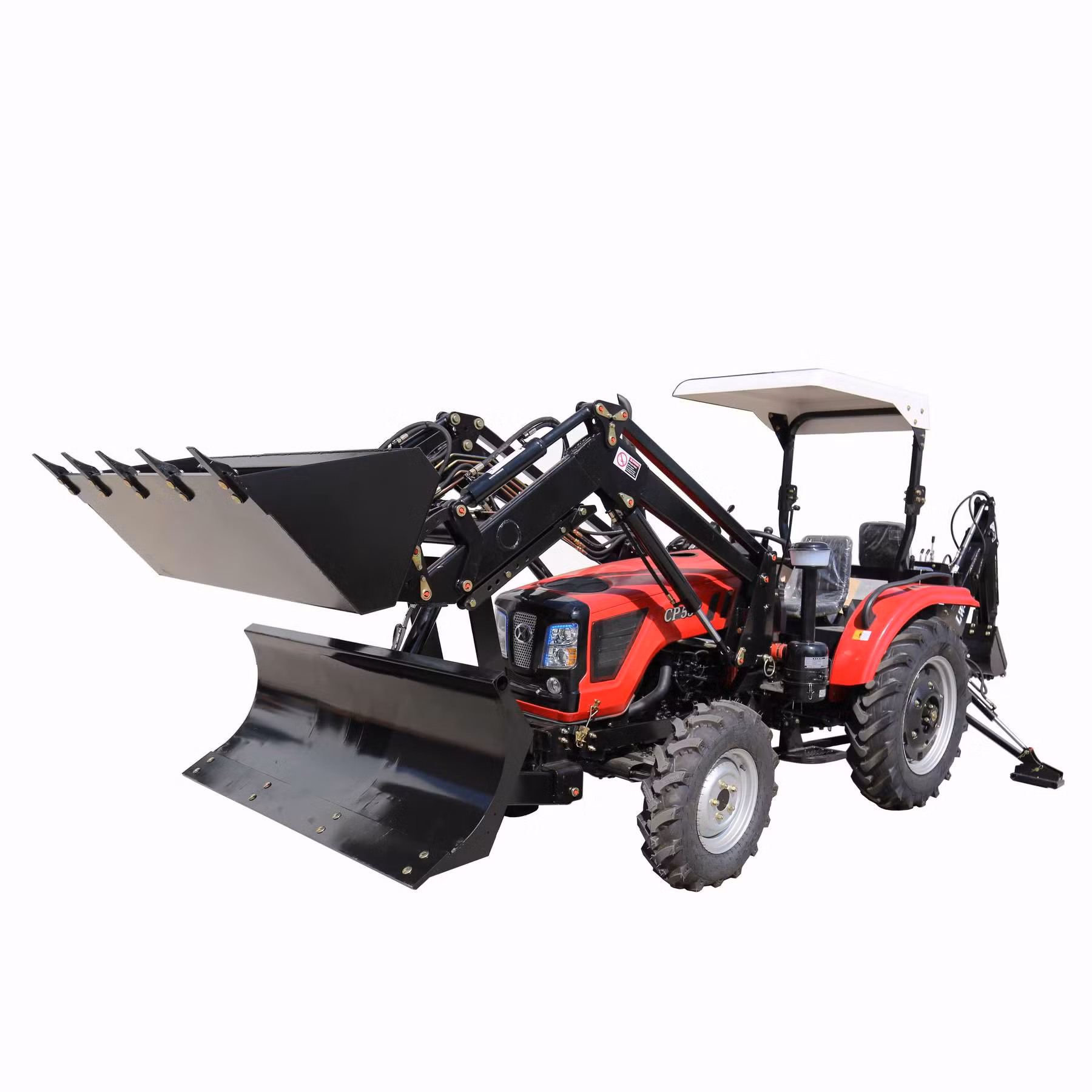 Cloud Pillar 55HP 4WD Tractor with Front End Loader and Backhoe