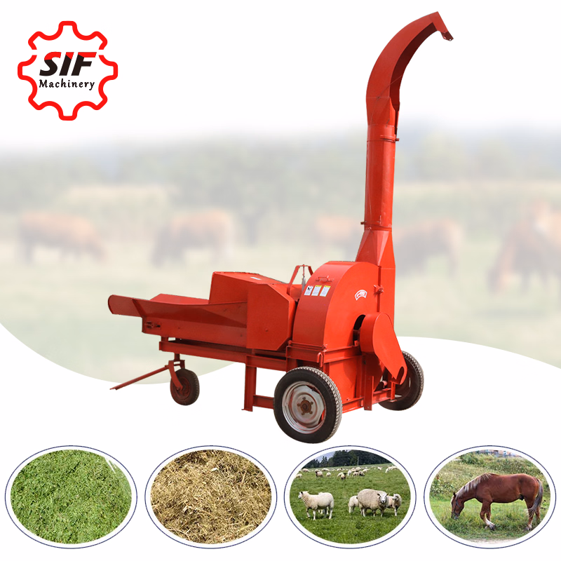 Silage Forage Chopper Cow Goat Feed Grass Cutting Chaff Cutter Machine