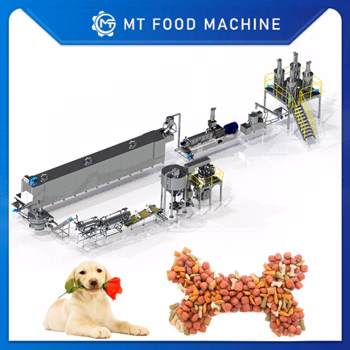 Large-Scale Fully Automatic Pet Food Production Line 2t Per Hour Making Machine