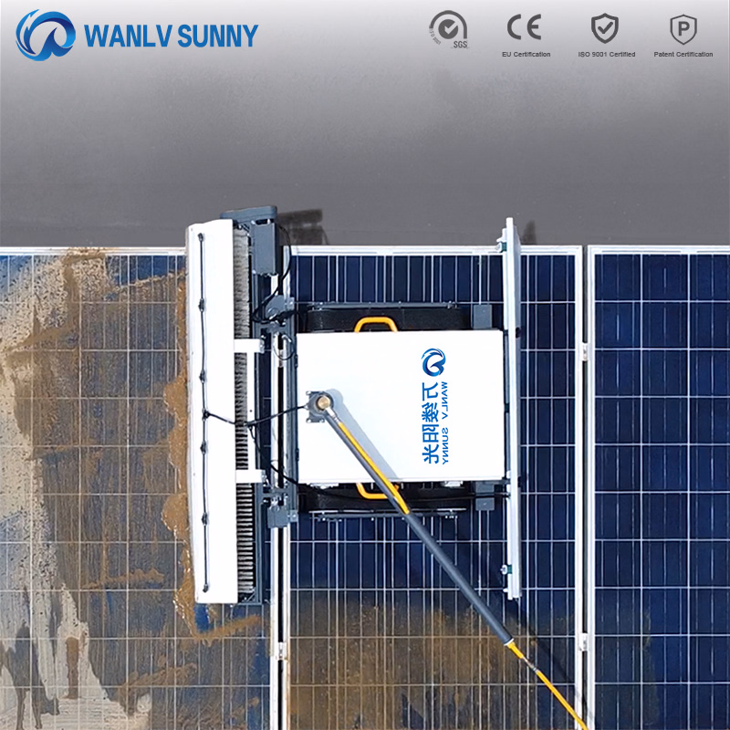 Smart Solar Panel Cleaning Machine Remote-Control Crawler Cleaning Robot for Photovoltaic Washing