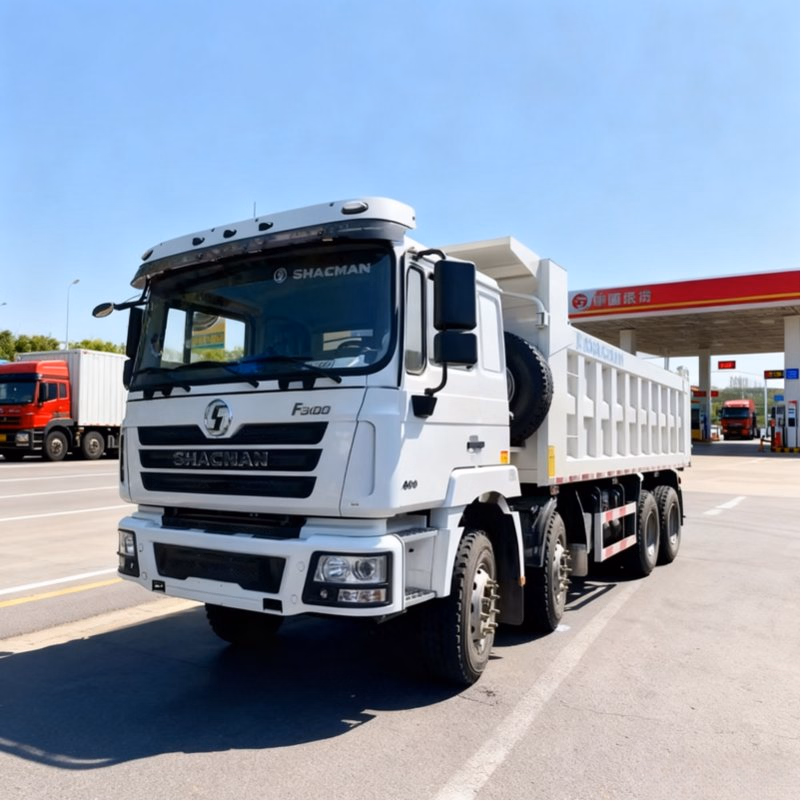 Used Shacman F3000 Industrial Sand Transport Dump Truck Complete Vehicle with Spare