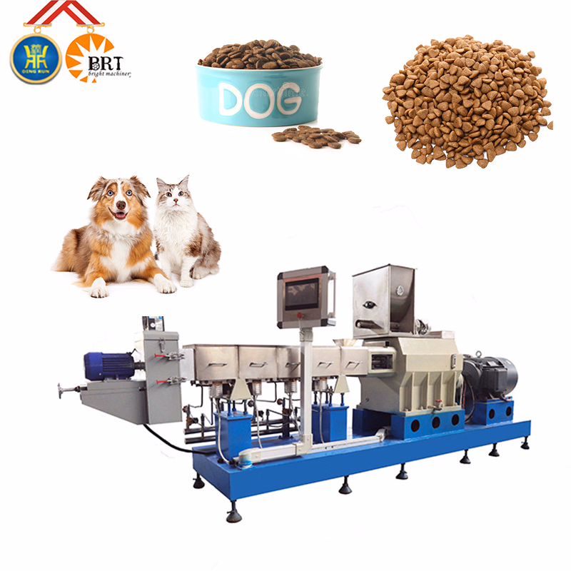Prices Jinan Puffed Dry Pet Dog Cat Brid Kibble Food Fish Feed Manufacturer Processing Line Machines