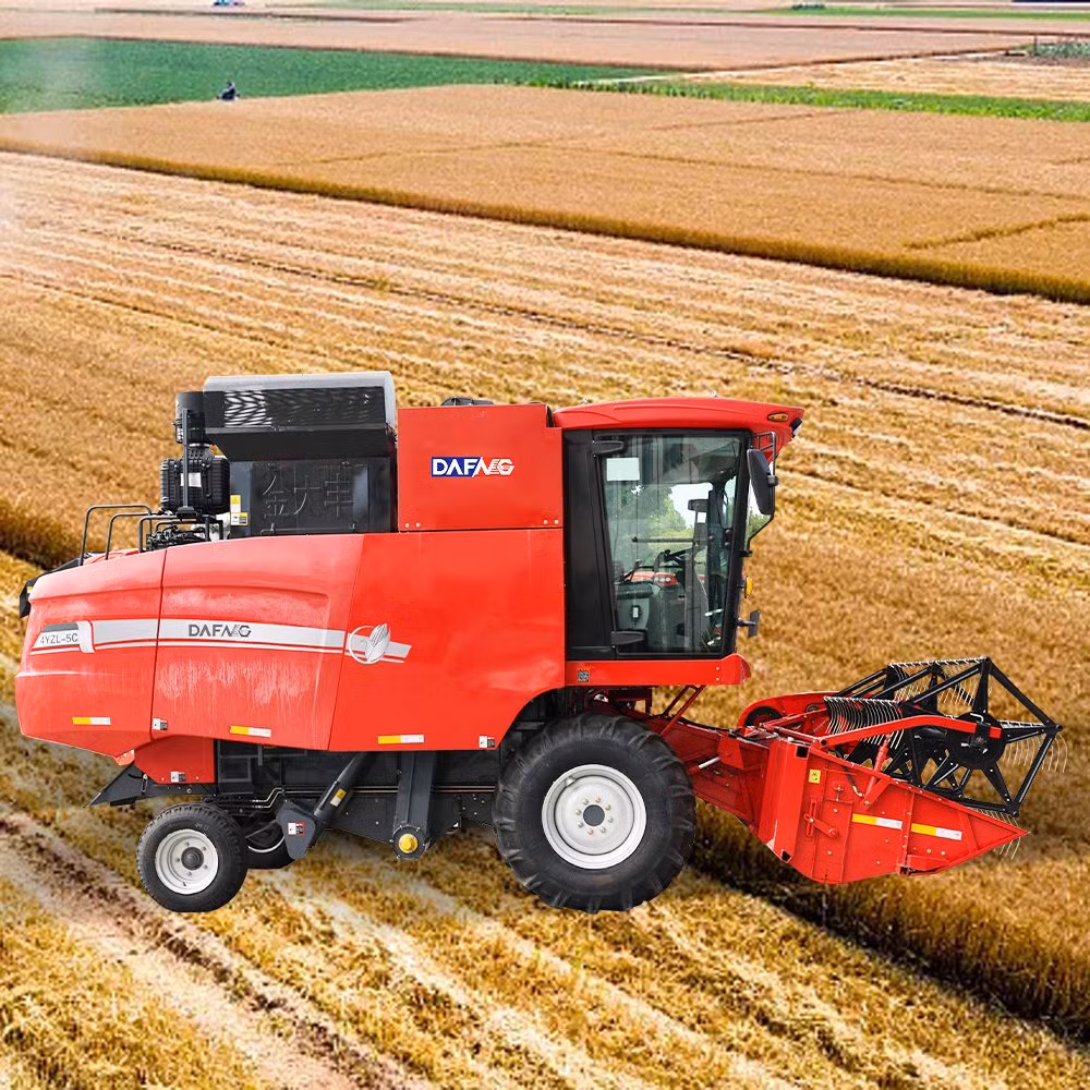 High Quality 4lz-8 Corn Harvester Machine with Yuchai 200HP Power