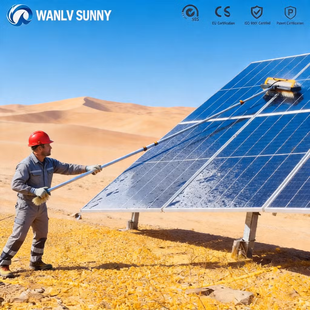 Best Solar Panel System Cleaning Kit Electric Cleaning Brush PV Washer