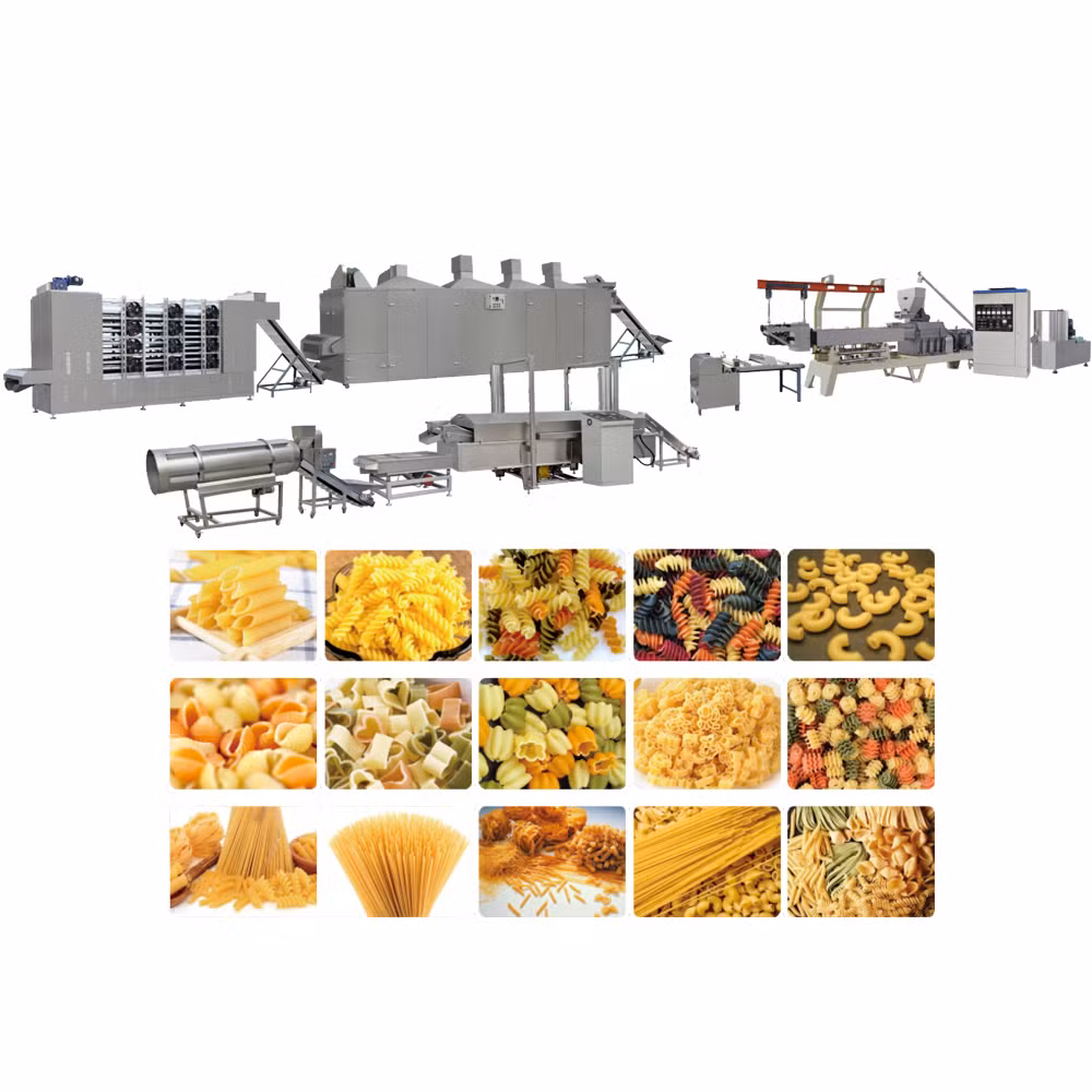 Industry Automatic Big Yield Pasta Maker Macaroni Making Machine Spaghetti Fusilli Conchiglie Penne Production Line Machinery
