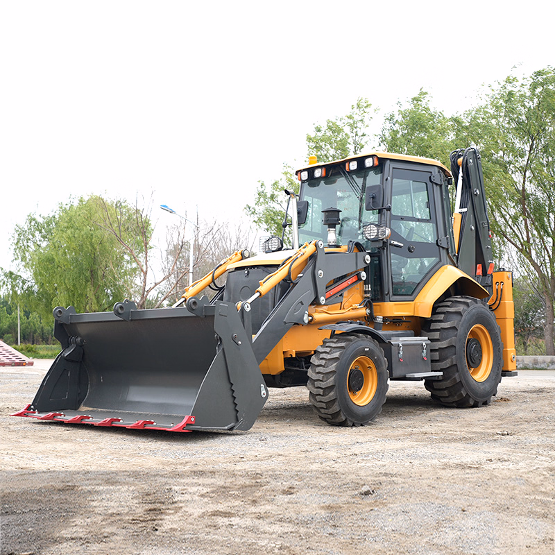 Cheap Mini Retroexcavadora 4X4 Multi-Purpose 4 Wheel Backhoe Loader