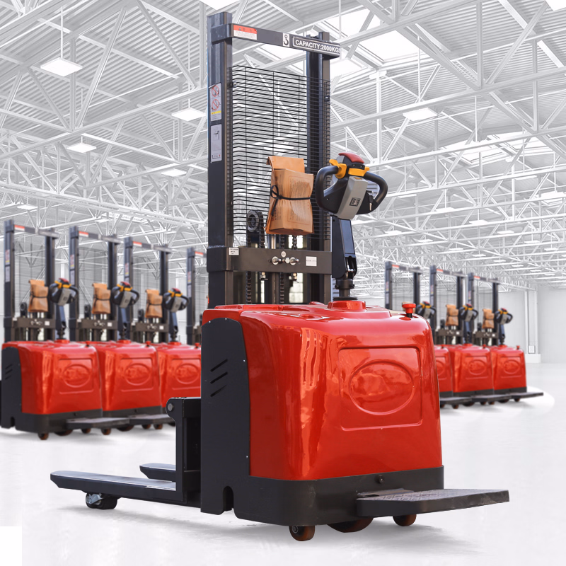 Electric Stackers 1ton 1.5 Ton 2ton Pallet Stacker Moving Materials Fully Electric Pallet Stacker for Sale