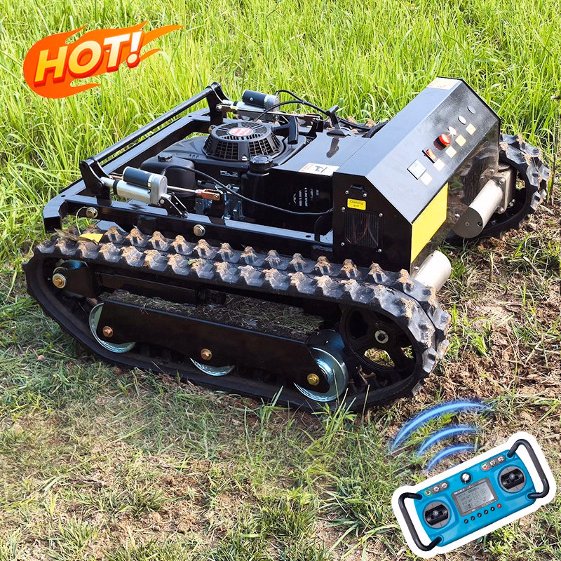 Free Shipping All Terrain Remote Lawn Mower500mm 800 1000 mm Remote Control Lawn Mower Rubber Tracks for Sale