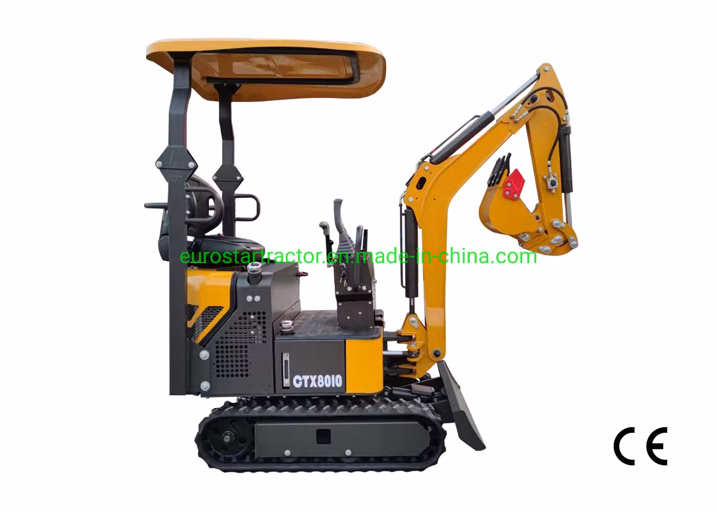 Construction CE Ex8010 Excavator Backhoe Loader Slippage Mini Small Hydraulic Crawler Farm Deisel Euro 5 Engine Land Wheel Engineering Excavator