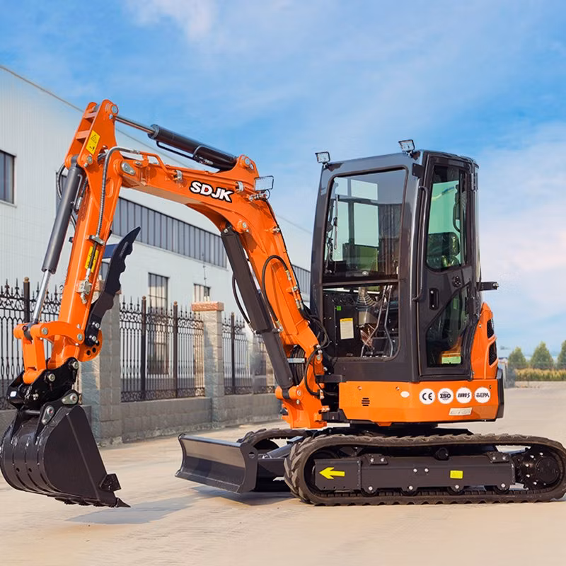 Factory Price 3.5 Ton Mini Excavators Micro Digger Small Bagger Cheapest Mini Excavator 1 Ton 2 Ton Hydraulic Farm Used Mini Excavator Machine