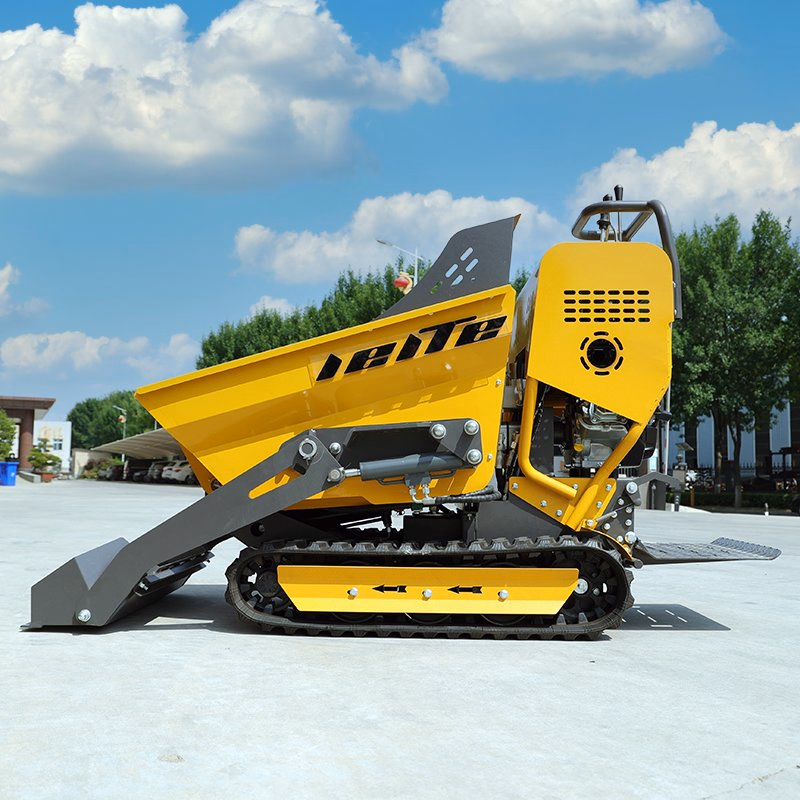 Miniature Dumpers Tracks 0.5ton-8 Ton Hydraulic Crawler Trailer Mini Electric Truck Crawler Dumper with Grapple for Garden