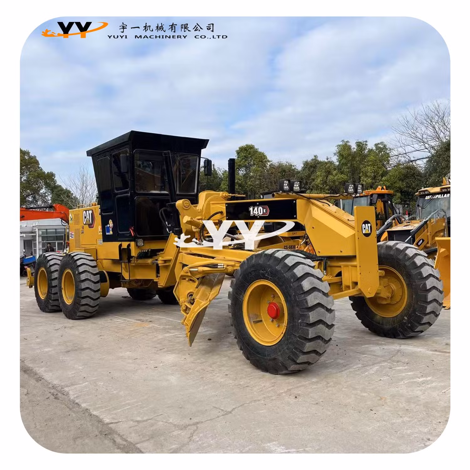 Caterpillar Cat 140h Grader Used Grader 140h 140K 12h 120h 120g Series Grader Second-Hand Grader Used Construction Machinery Motor Grader