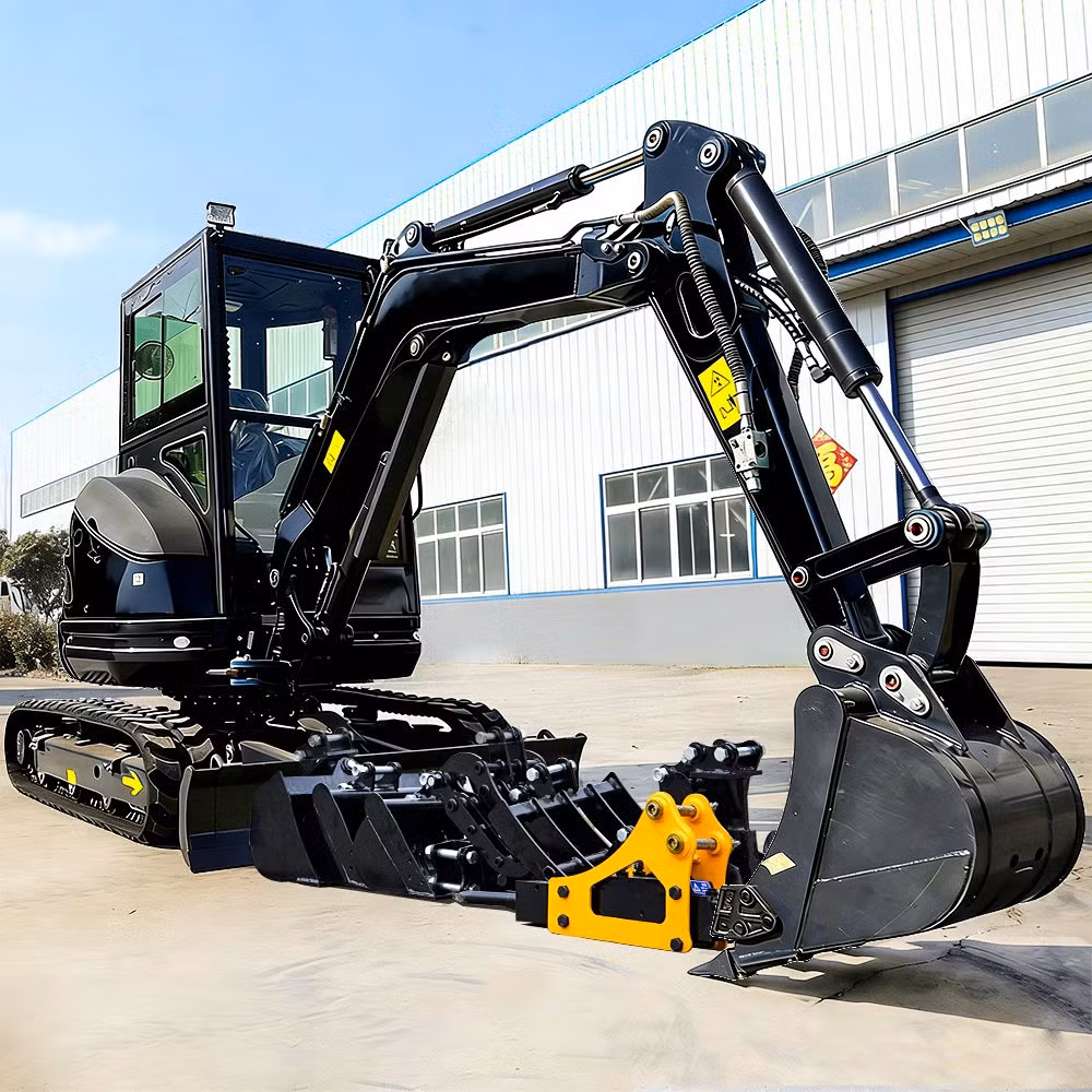 Free Shipping 3.5 Ton Mini Excavator 1 Ton 2 Ton Engine Digger Excavator Small Excavator Machine