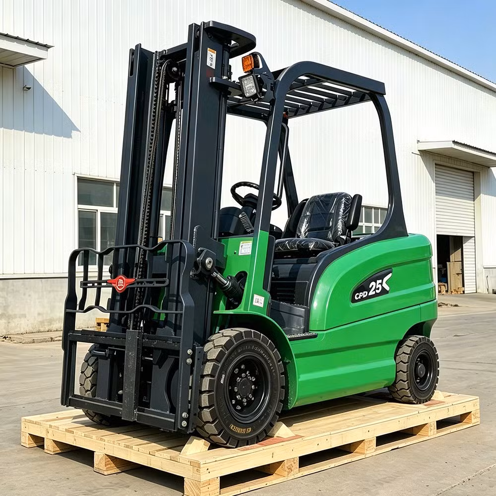 Free Shipping 2.5t Mini Electric Forklift Lithium Battery 0.5 Ton 1ton1.5ton 2ton 3ton 4ton 5ton Warehouse Dock Cargo Handling Battery Forklift CE