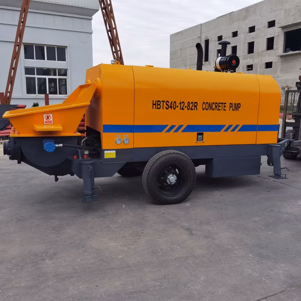 40m3/H China Diesel or Electric Concrete Pumping Machine with Spare Parts