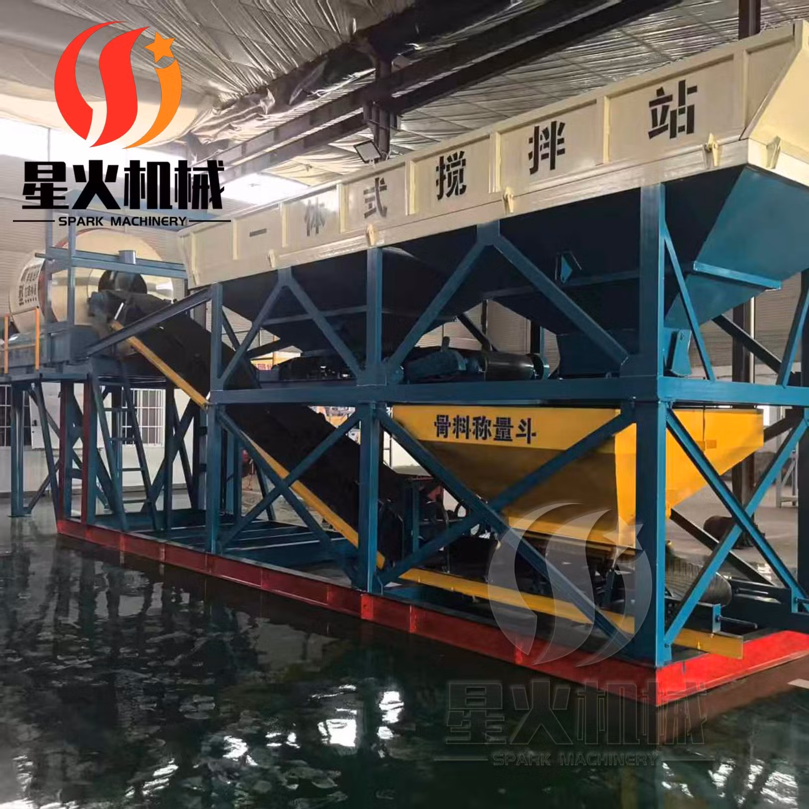 High-Performance Concrete Batching Plant 25/35/50 M3/H for Dam and Tunnel Construction