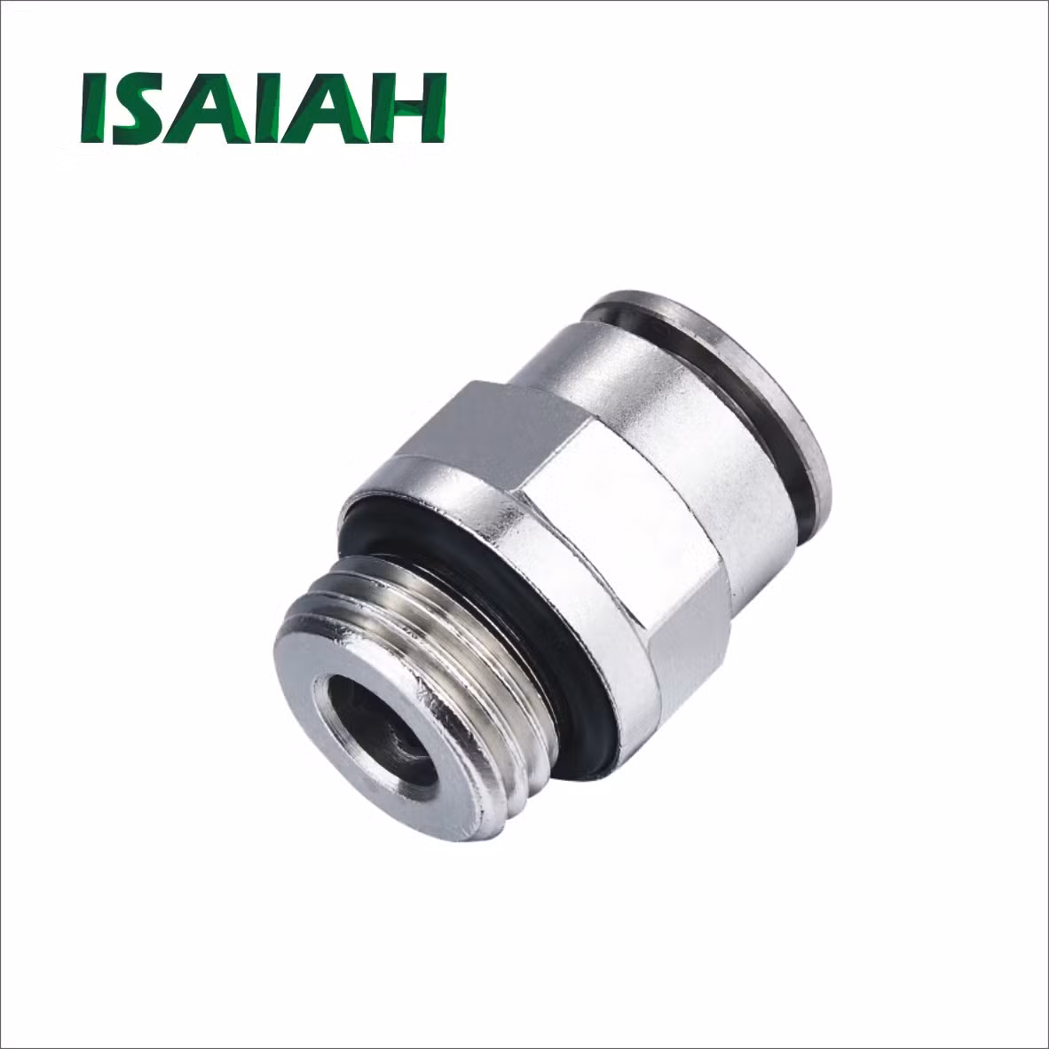 C. Matic Type High Quality Straight Brass Connector Push in Copper Pneumatic Fittings