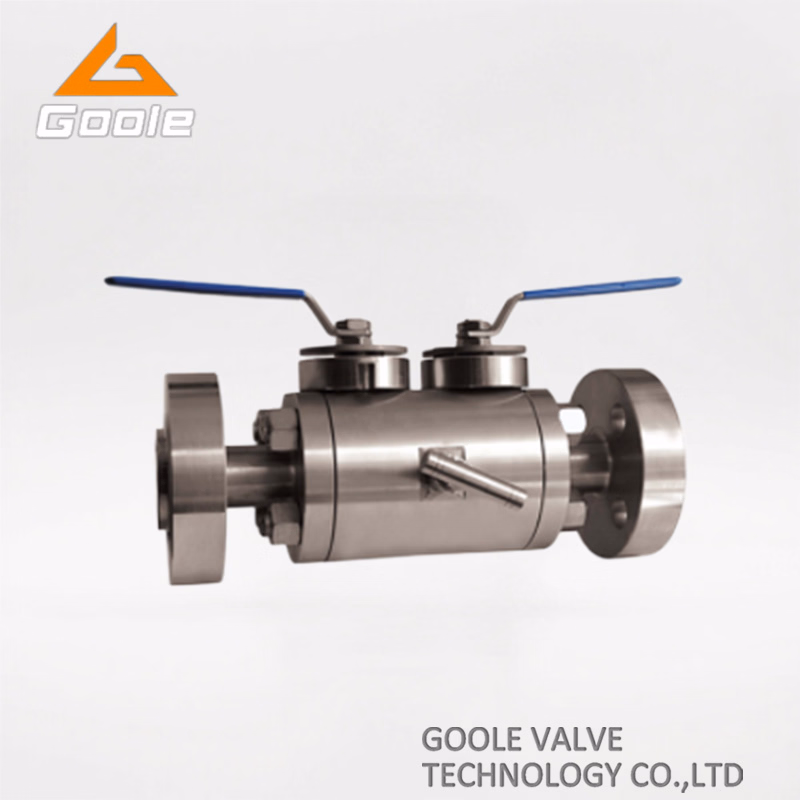 Stainless Steel Flanged Ends Double Block and Bleed (DBB) Ball Valve