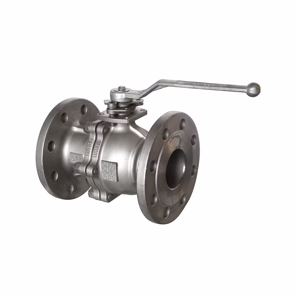 Fire-Safe Design Casting Floating Ball Mounted 2PC Valve for Gas