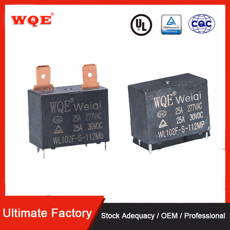 12V Electric Relay with Load 20A 250VAC for Air Conditioner Power Relays Micro Relay Wl102f 891wp-1A-C-12VDC