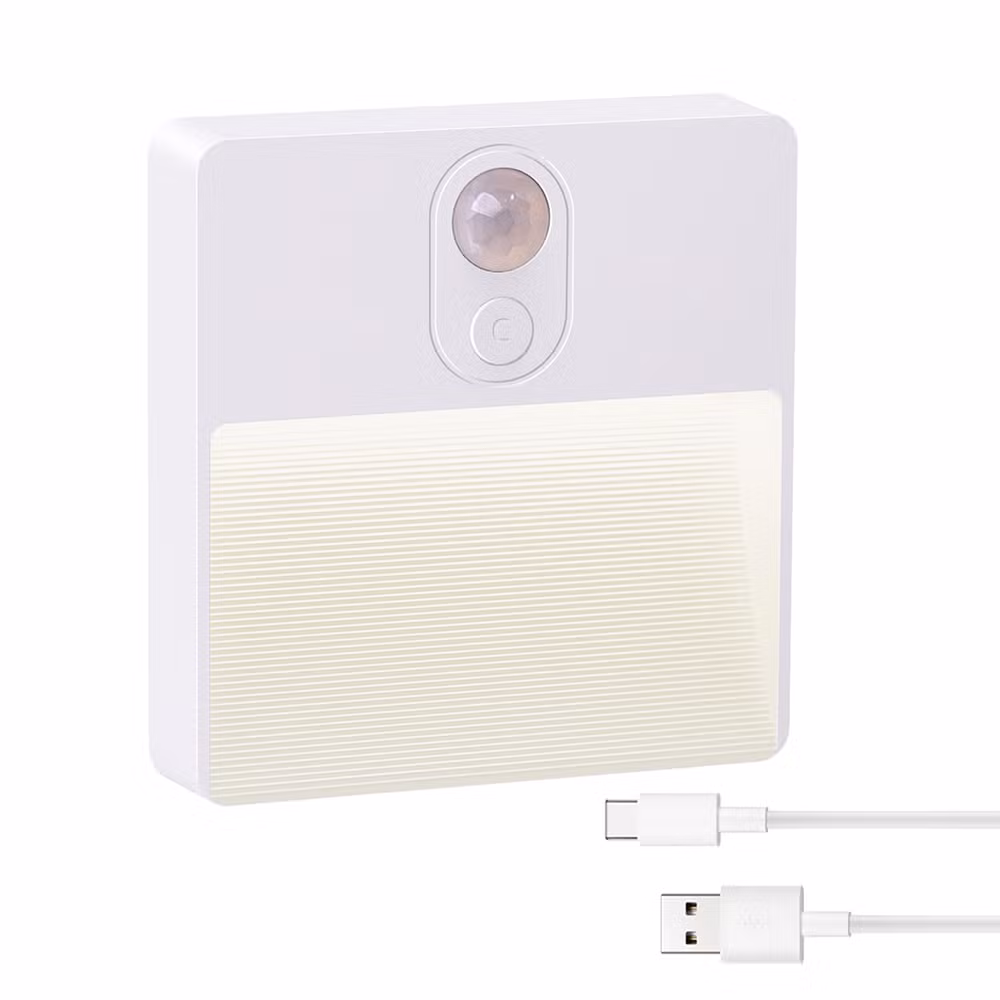 Smart LED Night Light Rechargeable Wireless Bedside Lighting for Bedroom/Corridor