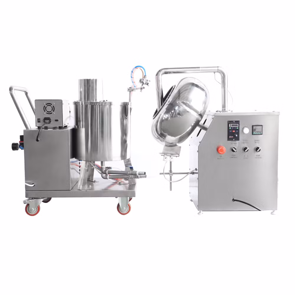 Automatic Sugar Coating Machine/Film Coating Machine with Liquid Supply Barrel Byc400 Can Be Using at Pharmaceutical /Food