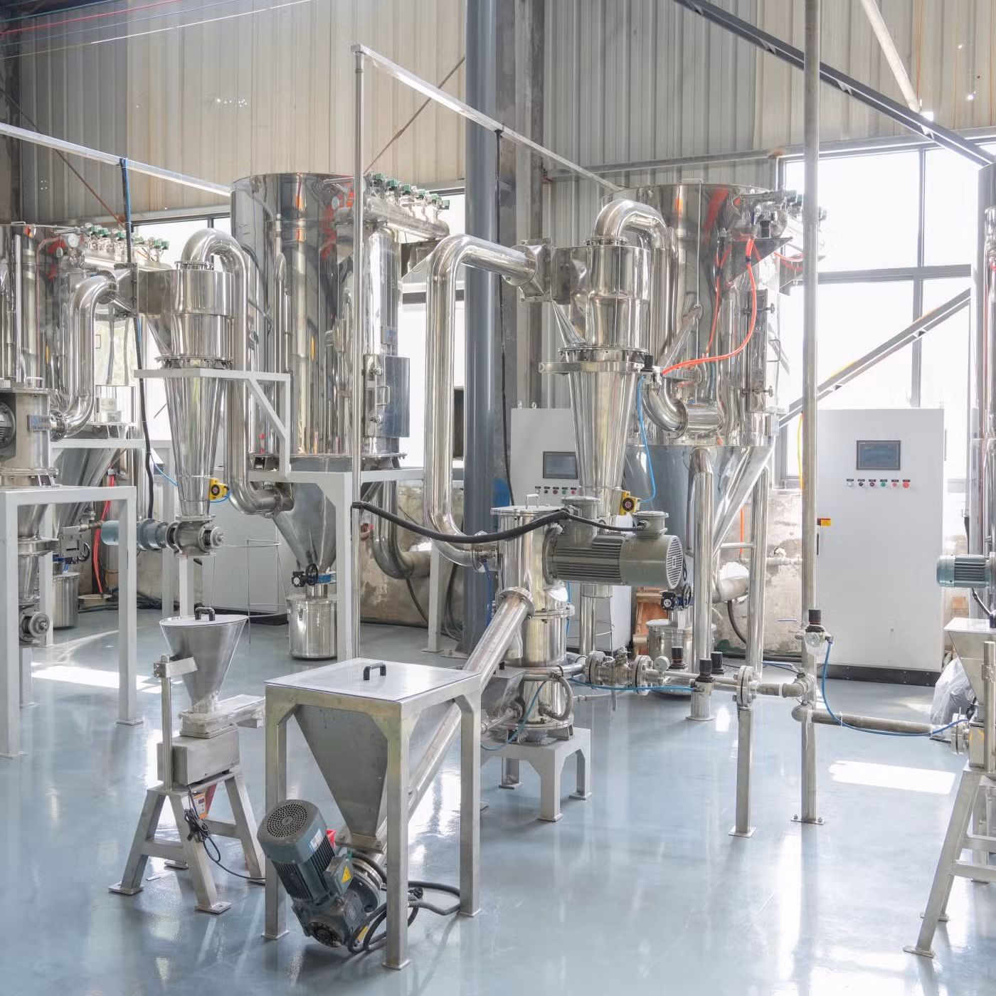 Fluidized Bed Airflow Airstream Air Current Micronizing Jet Mill Machine