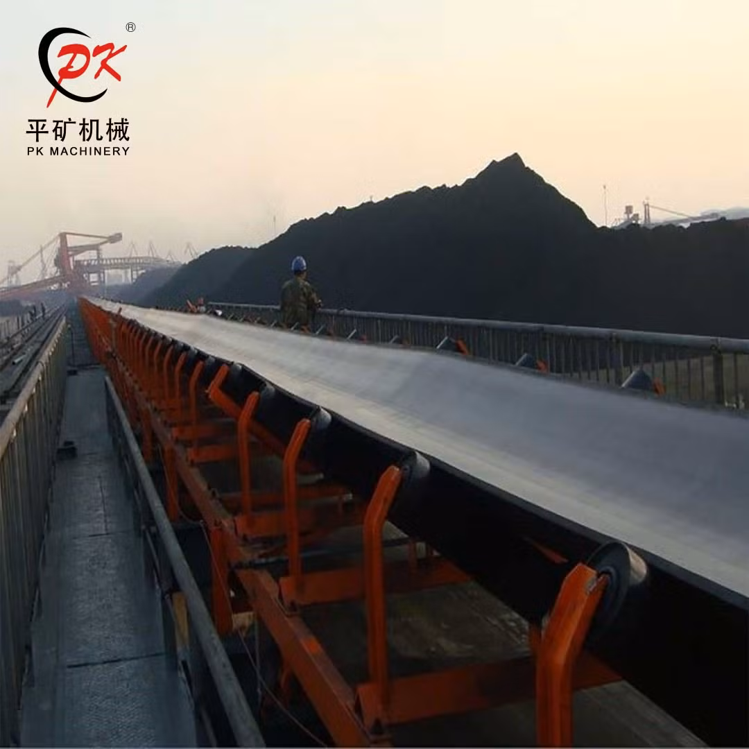 China Fire Resistant Chemical Industry System Rubber Roller Belt Conveyor Price