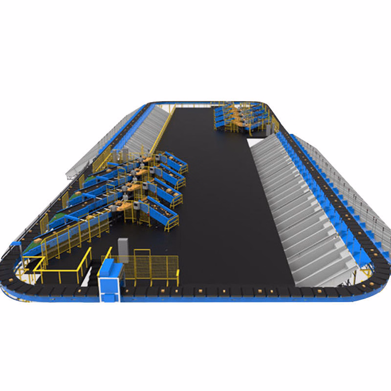 Factory Price Automated High-Speed Sorting Machine Package Sorting Line Conveyor Parcel Sortation System with High Efficiency