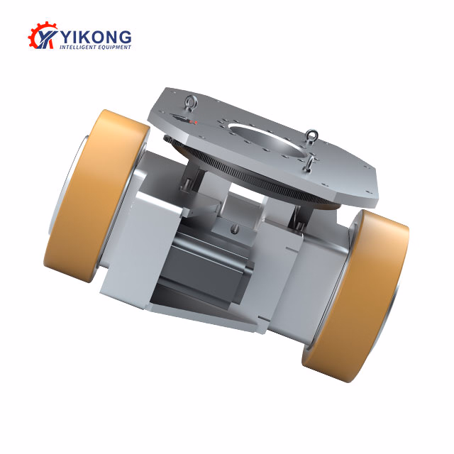 Yikong CE ISO 10000kg Load Dual Differential Drive Wheel with 80I Ratio for Agv Logistics Warehouse
