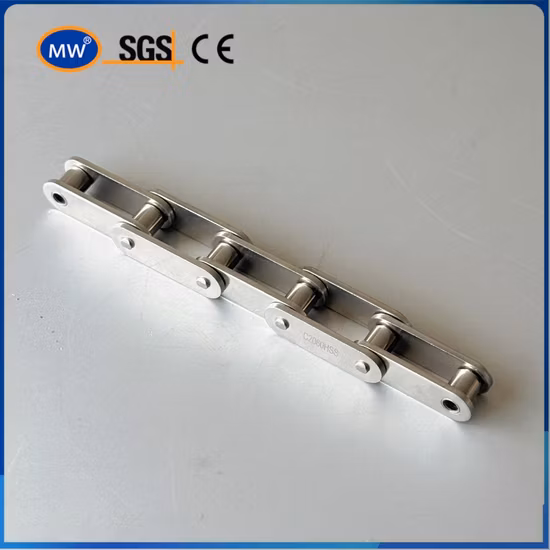 MW Professional Standard Stainless Steel C2060h Industrial Conveyor Roller Chain with Double Pitch f