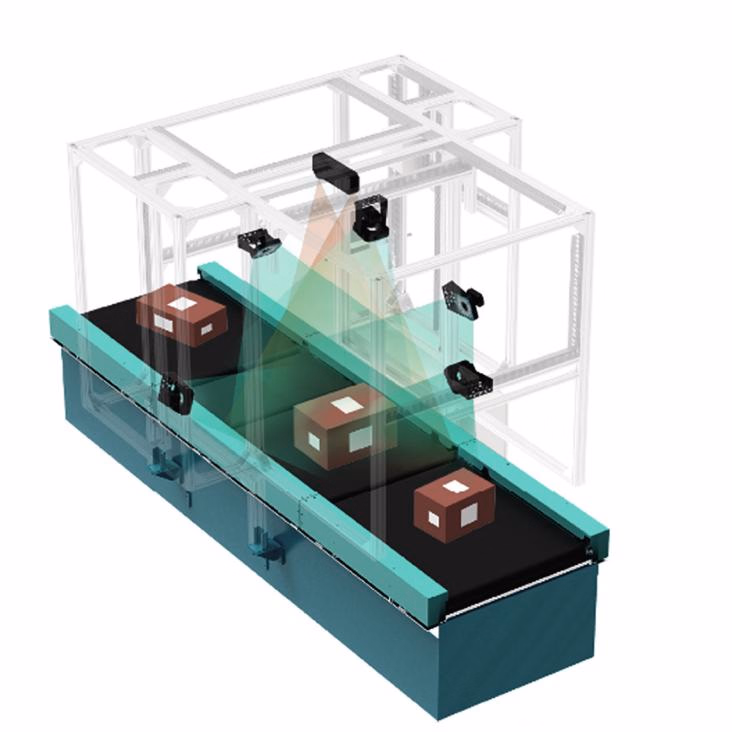 High-Performance Weighing and Measuring Dws Machine with Six-Sided Scanner