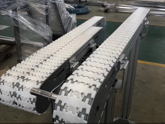 83G Cleated Flexible Conveyor Chains for Modular Aluminium Conveyor Systems - Plastic Plain Chains a