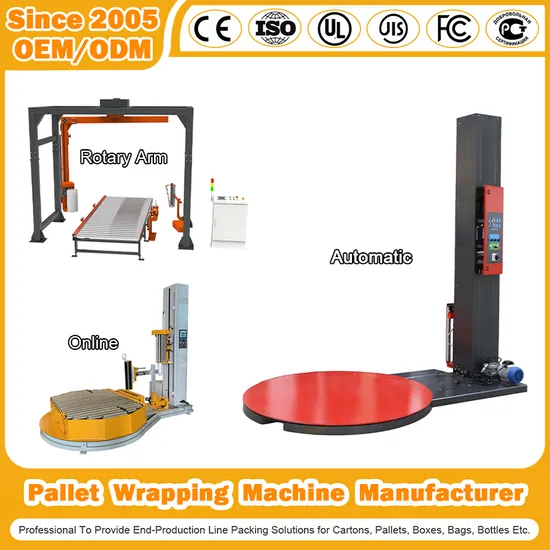 Fully Automatic with Top Press Model Rotary Table Pallet Stretch Film Strapping Packing Wrapping Mac