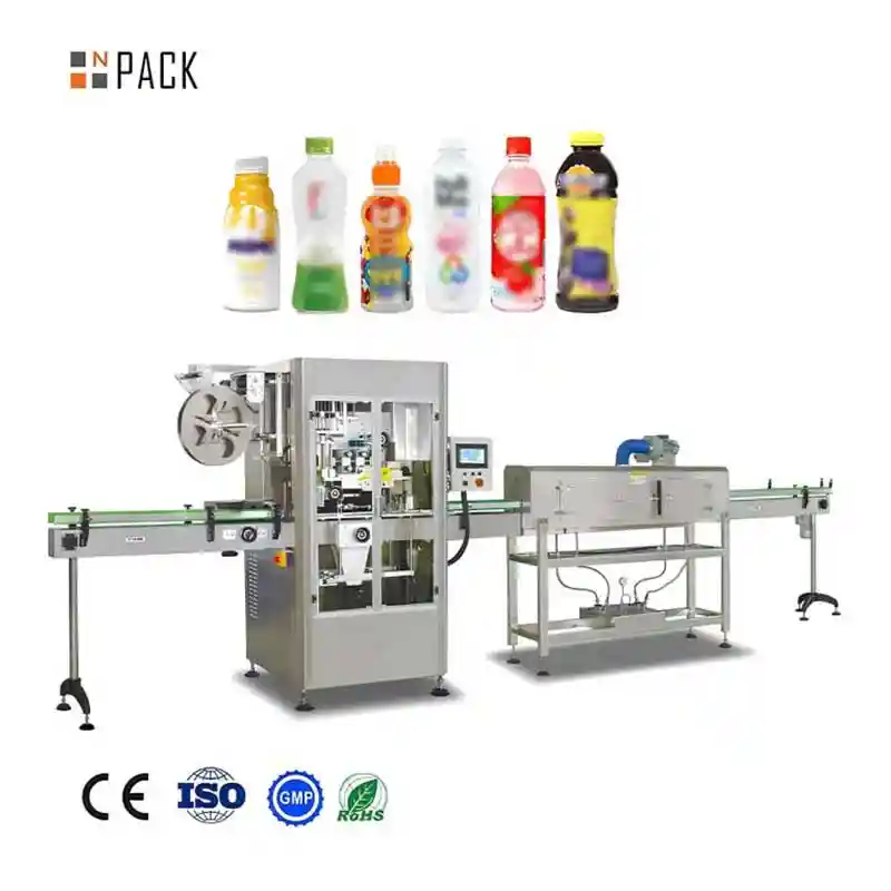 Automatic Shrink Sleeve Labeling Machine - Leading Linear Liquid Filling System