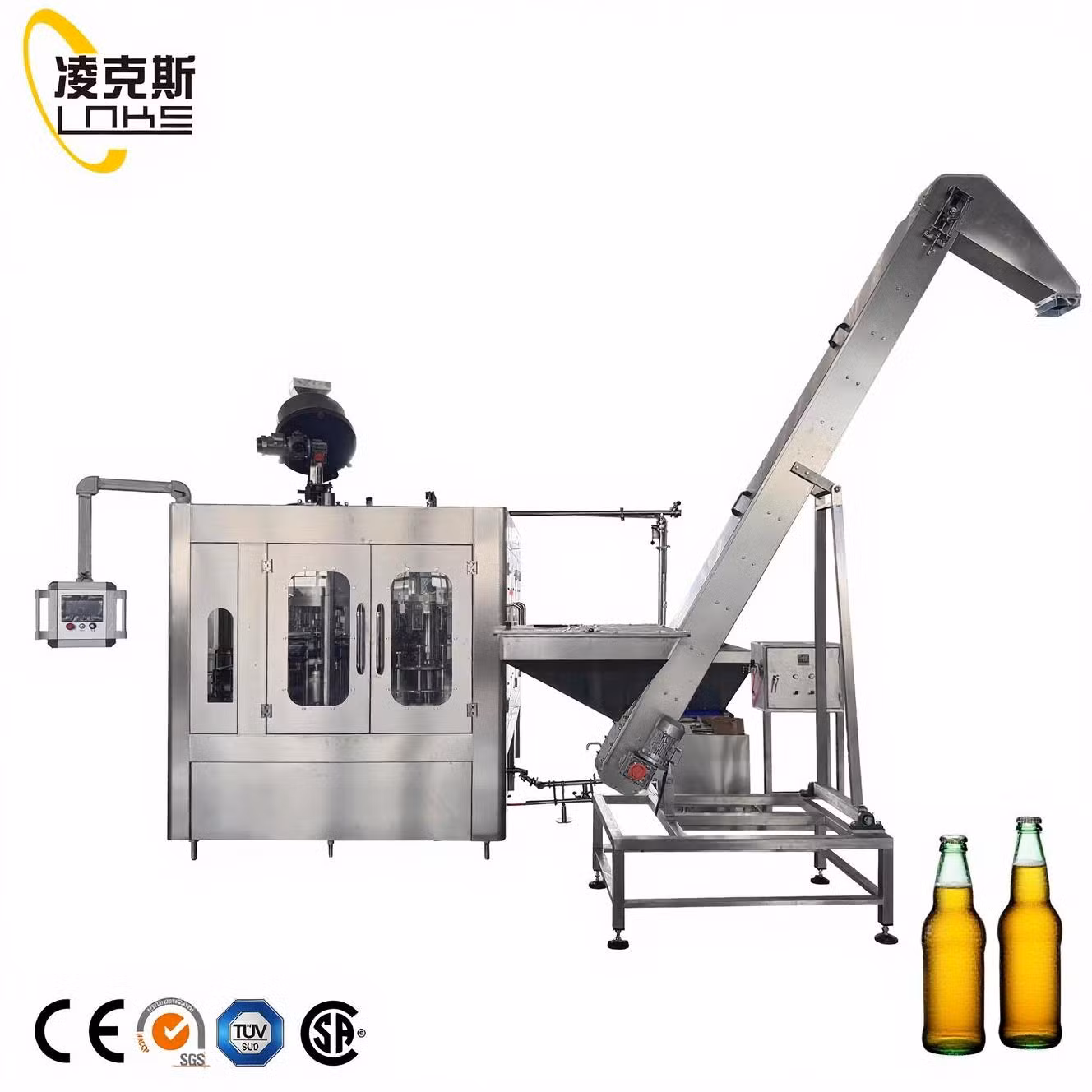 Perfect for Craft Beer Bottling 14-12-5 Filler Ensures Gentle Handling
