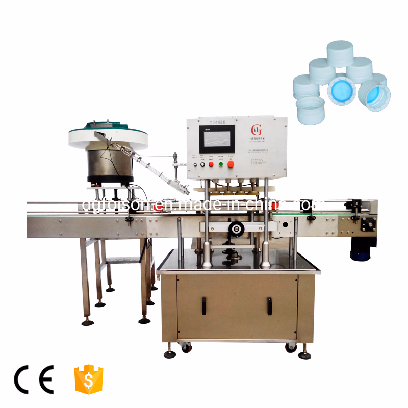 Full-Automatic Iron Cap Screwing Sealing Machine with vacuum System