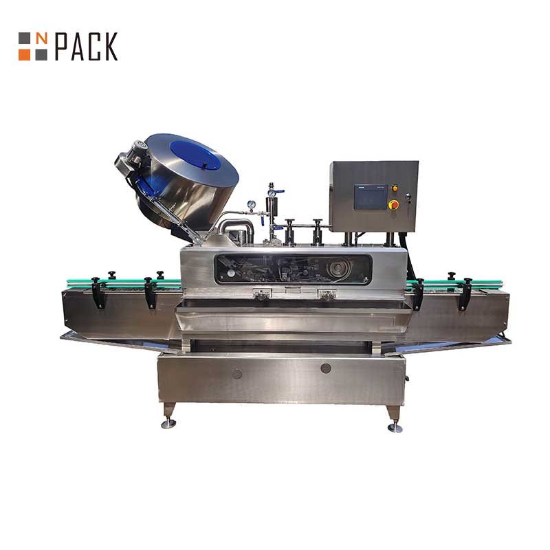 Automatic Steam Vacuum Capping Machine - Leading Linear Liquid Filling System