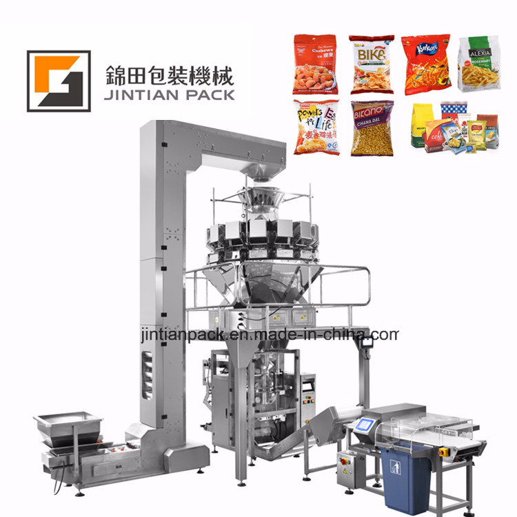 Automatic Vertical Multihead Frozen Food Snack Chip Noodles Packing Machine