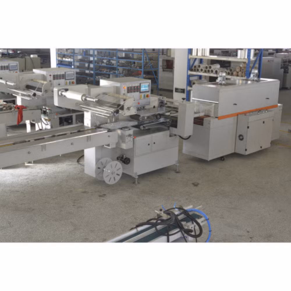 Precise Positioning Fs-590 Flow Pack Carbon Steel Fast Speed Automatic Shrink and Wrap Machine