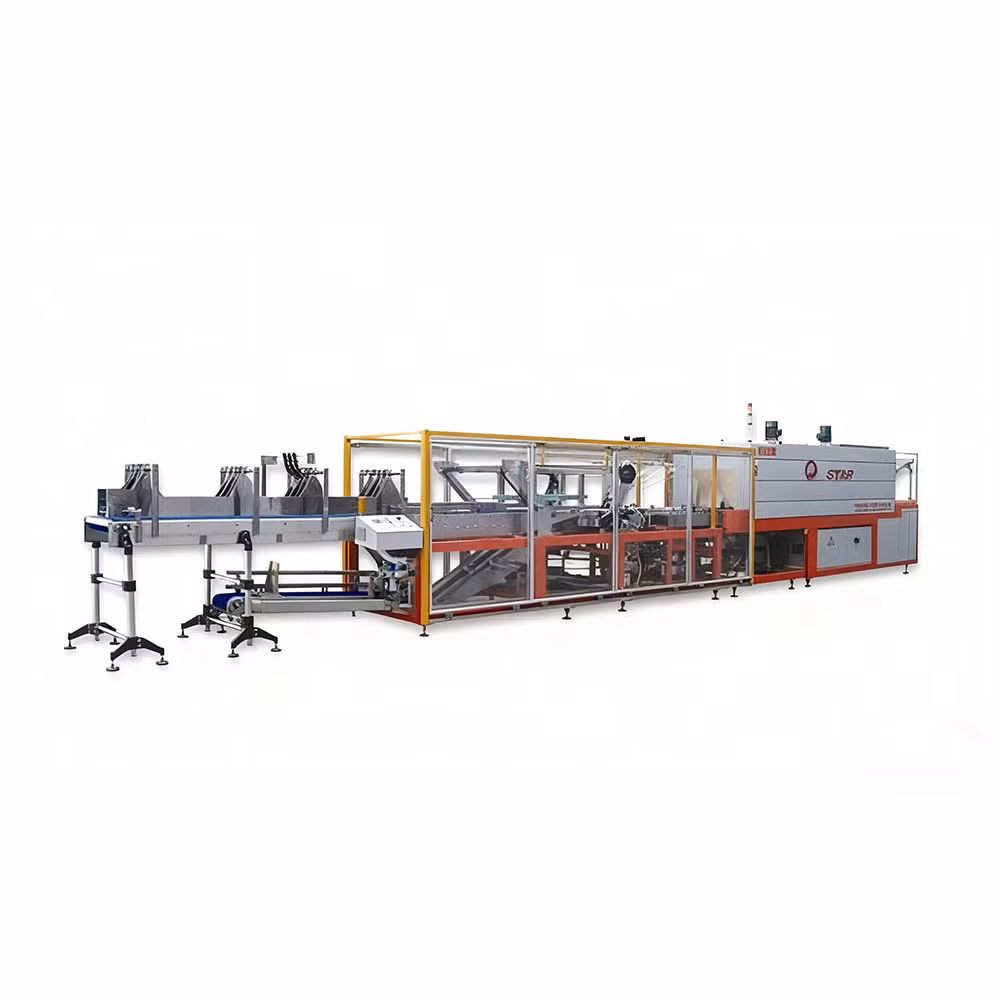 10-60 Packs/Min Fully Automatic Heat Shrink Single-Channel Film Wrapping Machine