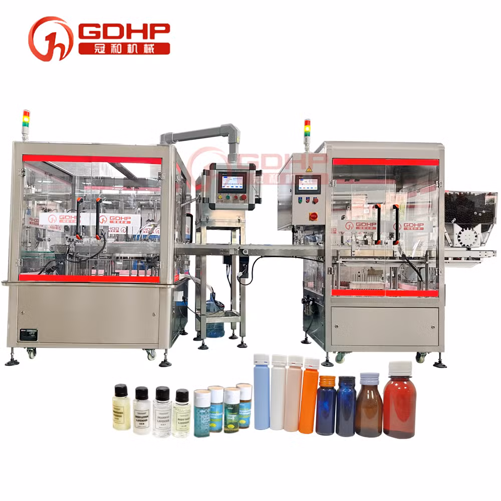 Automated Small Bottle Oral Liquid Collagen Filling and Capping Packaging Machine