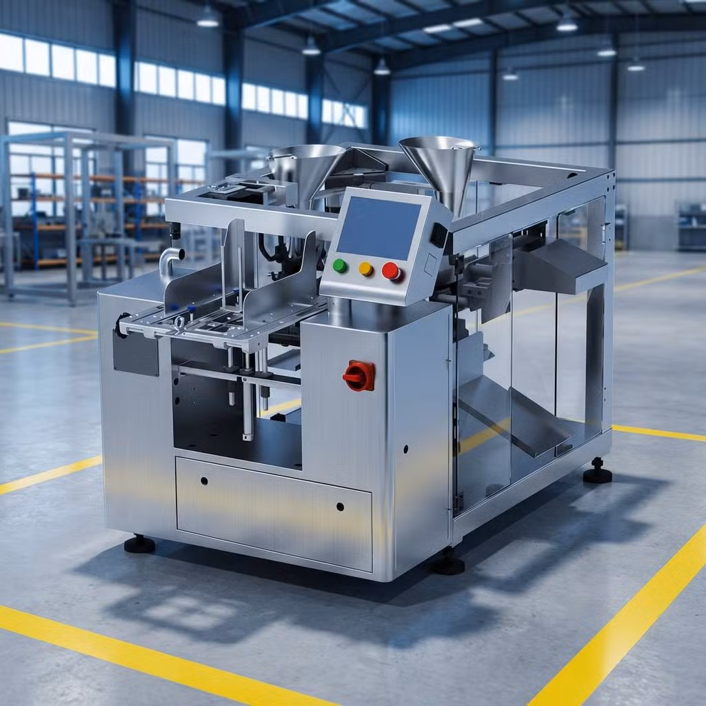High Speed Automatic Premade Pouch Packing Machine for Cat Food Wet Pet Snacks