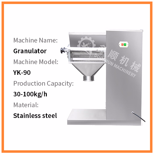 Yk-90 Herb Medicine Fodder Fertilizer Wet Granulation Powder Granulator Pharmaceutical