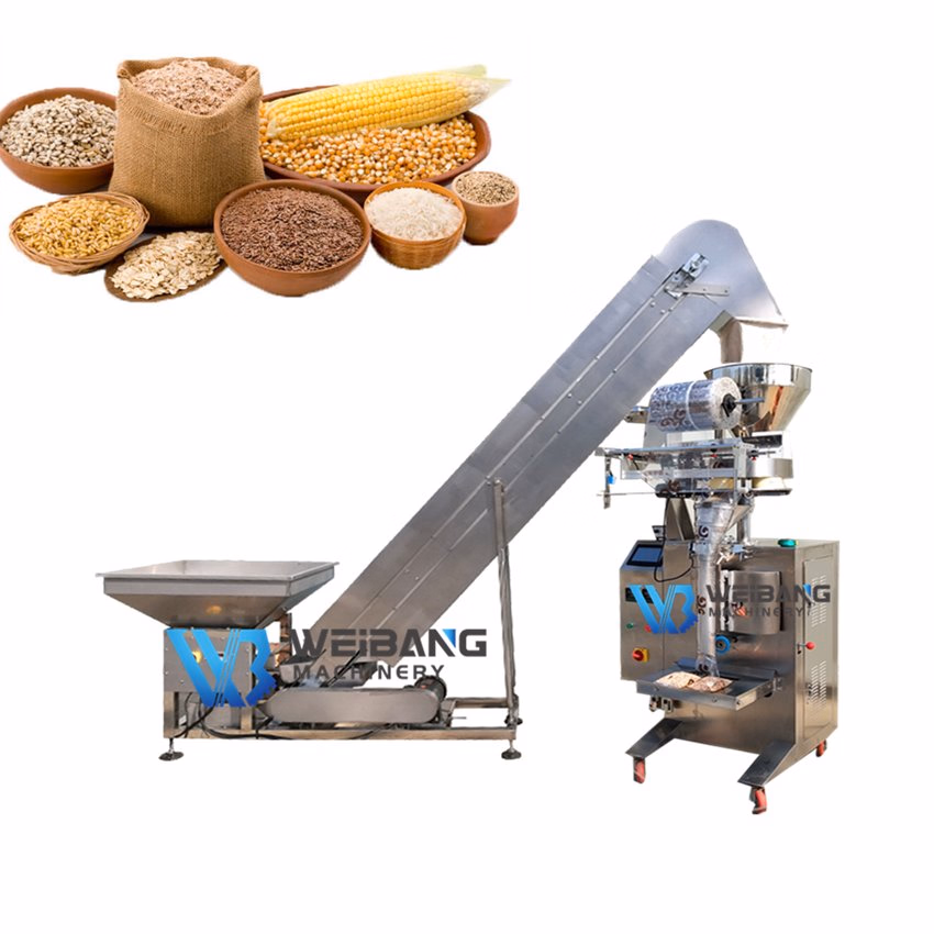 Automatic Medium Bags Vertical Granule Products Salt Sugar Packing Machine
